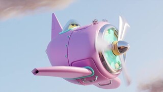 B站自学blender第22天经典小飞机作业