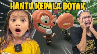 LEIKA LARI DIKEJAR HANTU KEPALA BOTAK 😱😨 ESCAPE RUNNING HEAD ROBLOX [ROBLOX INDONESIA]