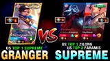 US Top 1 Supreme Granger vs. US Top 1 Supreme Zilong with Top 3 Supreme Faramis ~ Mobile Legends