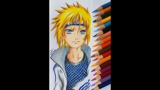 Drawing Minato Namikaze I Yondaime from NARUTO