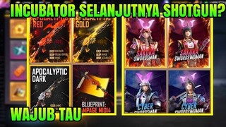 BOCORAN INCUBATOR SELANJUTNYA SHOTGUN PANJANG M1014?, ELITE PASS DISKON, MAGIC CUBE GRATIS