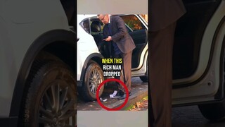 He dropped the money then this happened 😱 #shorts