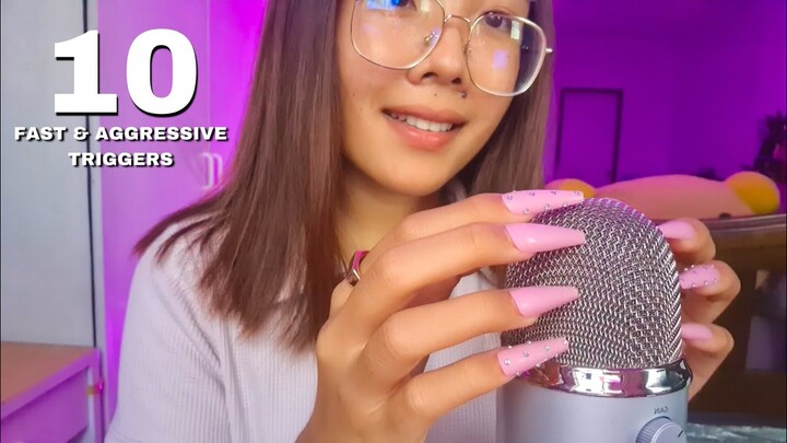 ASMR | เร็วแรงหลับ 💜 10 TRIGGERS | FAST & AGGRESSIVE