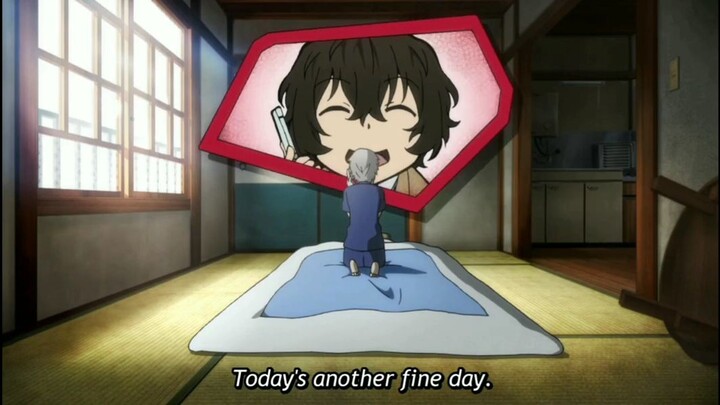 dazai osamu saying “GooOd mOrniNg!” ✨