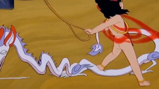 This 43-year-old animation is for adults. Nezha kills the Third Prince Dragon King but wants to dest