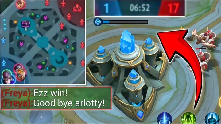 GLOBAL ARLOTT SOLO RANK HARD CARRY TEAM!  IMPOSSIBLE COMEBACK!! BEST BUILD ARLOTT MLBB