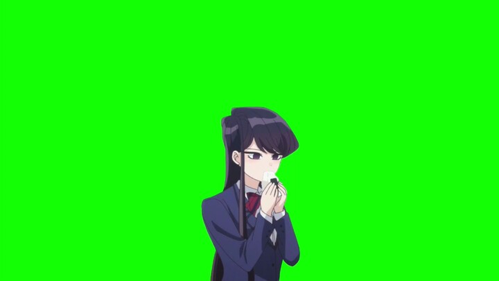 "Komi-san Eating Jelly Doughnuts" [ GreenScreen ]「Komi can't communicate」