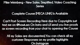 Mike Weinberg course  - New Sales. Simplified. Video Coaching Series download