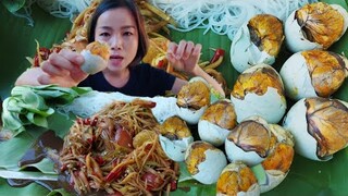ตำบักหุ่งเหิ่ม ไข่ลูกเป็ด แซ่บนัวก่อนไปลอยกระทง19/11/64