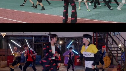 【SEVENTEEN】So sánh màn hình chia đôi phần trái & phải, vì đóng vai đồng đội nên hành động kỳ lạ làm 