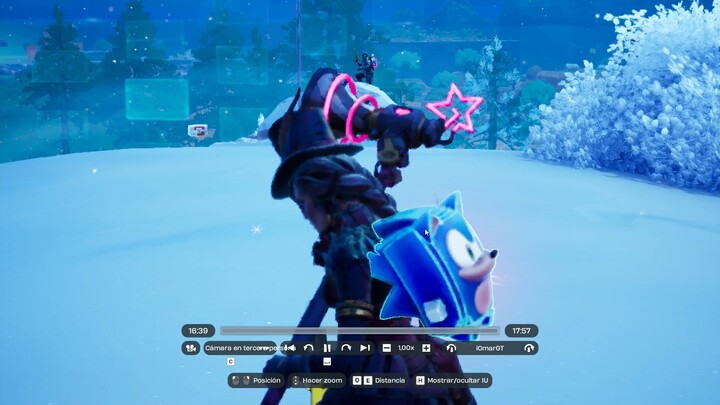 2 botsitos peleando en Fortnite