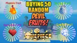 Buying 50 Random Fruits in A One Piece Game