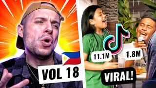 🔥Vol.18 - FILIPINOS perform GREAT when there is FOOD! Viral FILIPINO singers on TIKTOK | REACTION