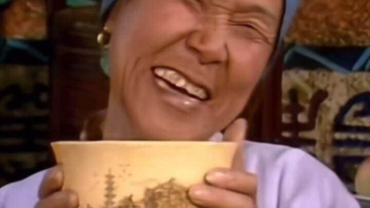 Grandma had everyone in stitches.