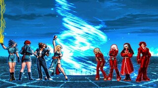 KOF MUGEN: GIRLS YS TEAM VS GIRLS BLOOD TEAM!!!