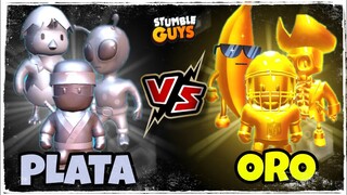 ⚔️ 0RO vs PLATA ⚔️ DUELO DE SKINS EN STUMBLE GUYS con MTM SU