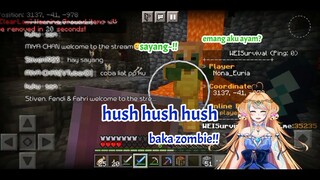 Hush hush baka zombie!! #minecraft #Vcreators