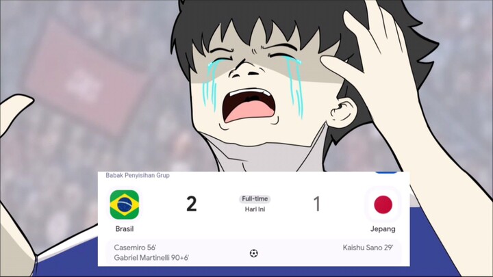 TSUBASA MENANGIS KALAH DARI BRAZIL