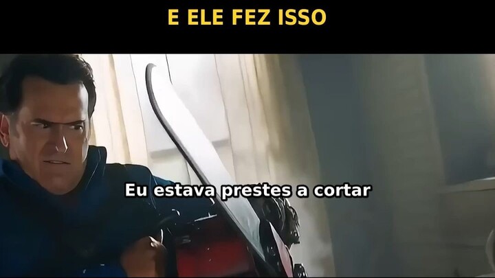 Ele iria corta a perna com uma motosserra