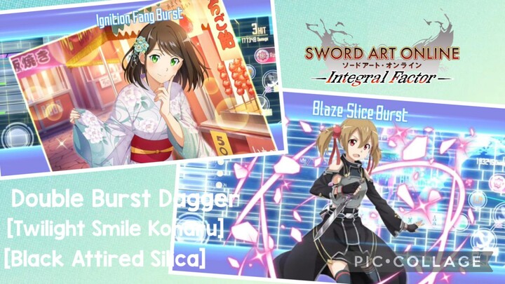 SAOIF: Double Burst Dagger- [Twilight Smile Koharu], [Black Attire Silica]