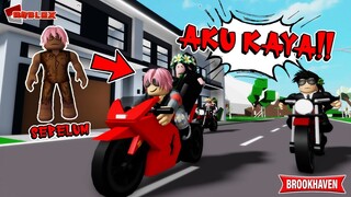 Anak Jelek Miskin Berubah Nasib Jadi KAYA Feat @MOOMOO di BrookHaven RolePlay Roblox Indonesia
