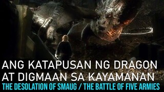 Ang Katapusan Ng Dragon At Digmaan Ng Limang Hukbo | The Hobbit 2 & 3 Movie Recap Tagalog