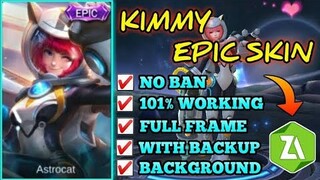 NEW! Kimmy Normal Skin To Astro Cat Skin Script - Full Effect + Backup - Works 100% | Mobile Legends