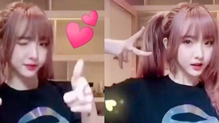 Nene Zheng Naixin's love dance! Her twin ponytails are so cute!