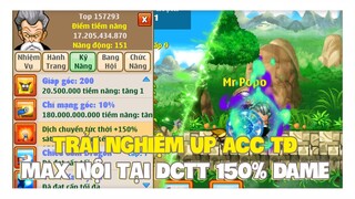 Ngọc Rồng Online - Hành Trình Trải Nghiệm Up Acc Trái Đất Max Nội Tại Dịch Chuyển Tức Thời !