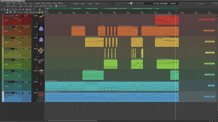 Teardown of Cue 17 - "Obsession" (Score of aborted Colombian film) [TURN ON CAPTIONS!]