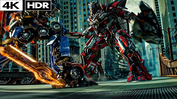 🎬Transformers: Dark of the Moon (2011) - Optimus Prime vs Sentinel Prime vs Megatron‼️