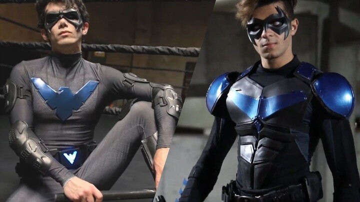 Which of the two Nightwing cosplays is more handsome? !
