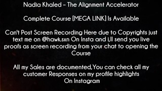 Nadia Khaled Course The Alignment Accelerator download