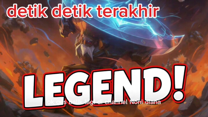 DETIK DETIK TERAKHIR MENUJU LEGENDS !! MEGA KILL GRANGER MLBB