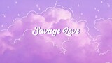 Savage Love - Jason Derulo (Acoustic Ukalele Cover // Female Version) | Aesthetic Lyrics Video