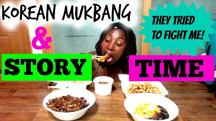 KOREAN GIRLS TRIED TO FIGHT ME STORY TIME | MUKBANG