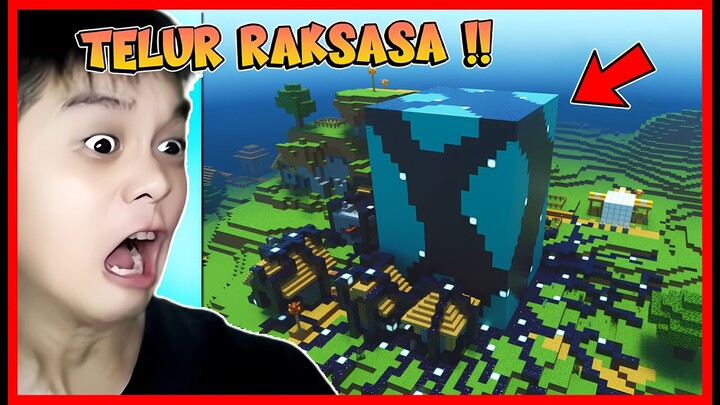 PENAMPAKAN TELUR RAKSASA TIBA2 MUNCUL DI DESA MINECRAFT !! Feat @sapipurba Minecraft