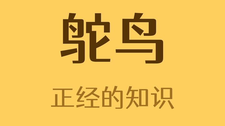 Burung unta: Tidak ada yang membela saya?