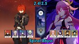 Diluc Vaporize and Yae with Archons | Spiral Abyss 2.4/2.5 | Full Stars - Genshin Impact