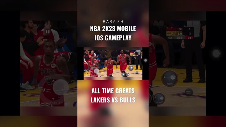 NBA 2K23 MOBILE | IOS GAMEPLAY | LAKERS VS BULLS | ALL TIME GREAT