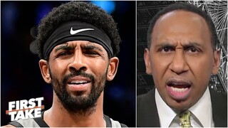 FIRST TAKE | Stephen A 'disgusted' Kyrie Irving to discrimalize Blacks to justify Nets swept Playoff