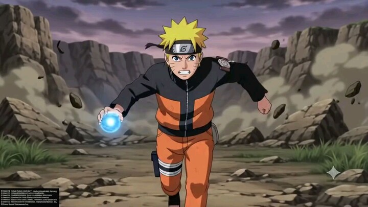 Naruto vs sasuke fight #火影忍者鸣人佐助千鸟vs螺旋丸火影忍者自制动漫二创AI动画Gemini燃打斗