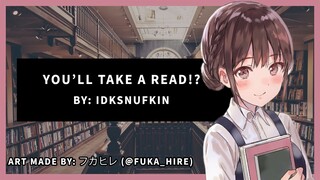 You’ll take a read!? - (Shy Bookseller/Writer X Listener) [ASMR Roleplay] {F4A}