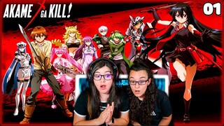 ES MEJOR DE LO QUE ESPERÁBAMOS!!😍😍 | AKAME GA KILL + OPENING por PRIMERA VEZ😱CAPITULO 1x1😍 REACCIÓN
