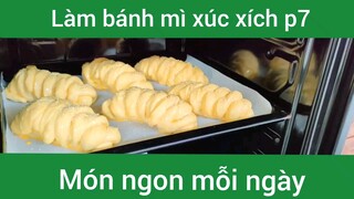 Làm bánh mì xúc xích p7