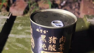 Hidangan Enak di Tanah Kosong Kiamat: Babi Hitam Rebus dengan Acar Kalengan