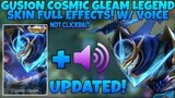 NEW!!! SCRIPT SKIN GUSION (COSMIC GLEAM) LEGEND/EPIC WITH VOICE +FULL EFFECT +NO BAN