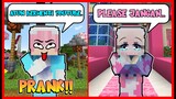 ATUN PRANK PURA2 BERHENTI YOUTUBE !! MOMON NANGIS !! Feat @sapipurba Minecraft