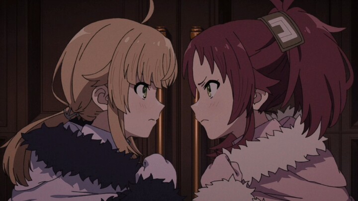 Aixa: Don’t think I can’t see it— you like Reijerd!  Norn: Hmph, you still have the nerve to say tha