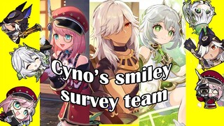 Cyno's smiley survey team | genshin impact